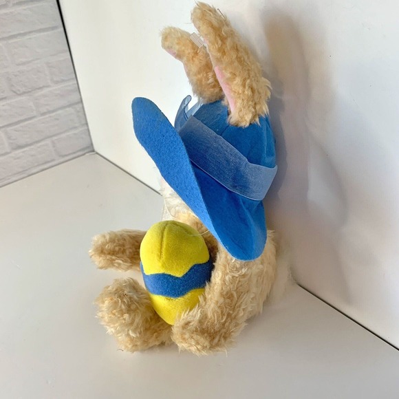 Hares in Hats Easter Bunny Rabbit 12” Beanbag Plush Gibson Greetings 1998 - Picture 3 of 7